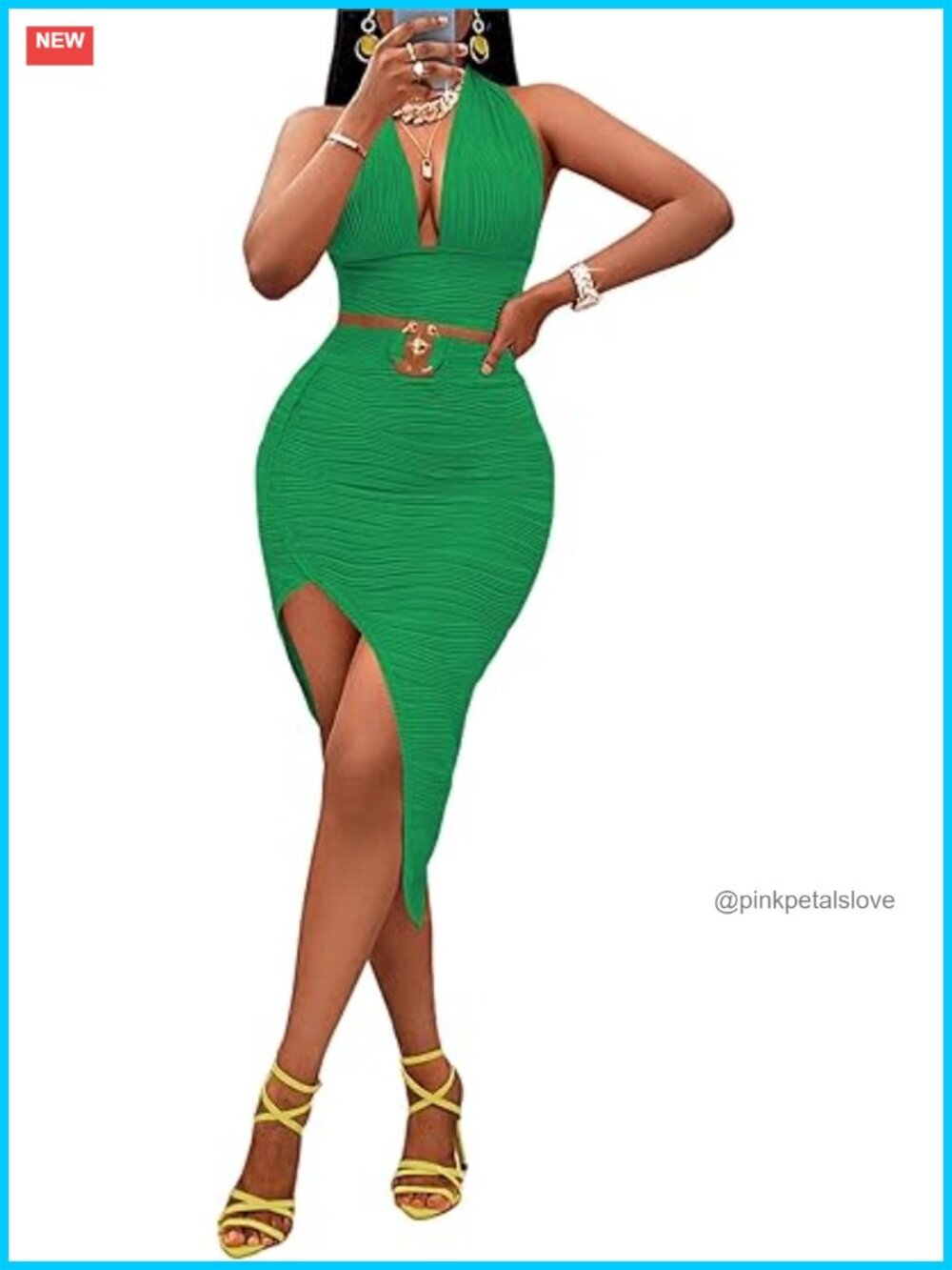 Women's 2-Piece Bodycon Crop Top and Skirt Set